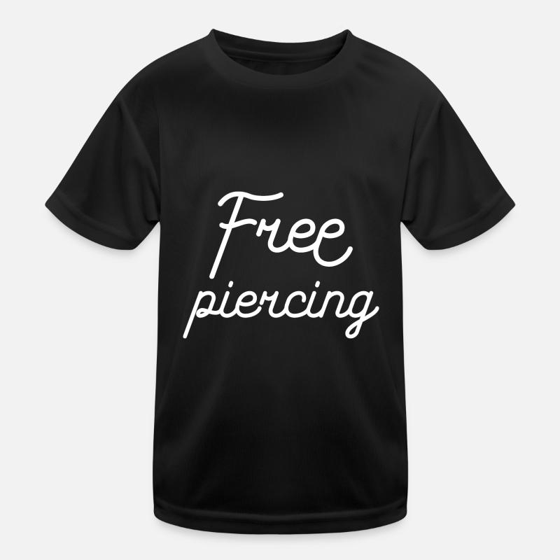 Free piercing Kids Functional T-Shirt