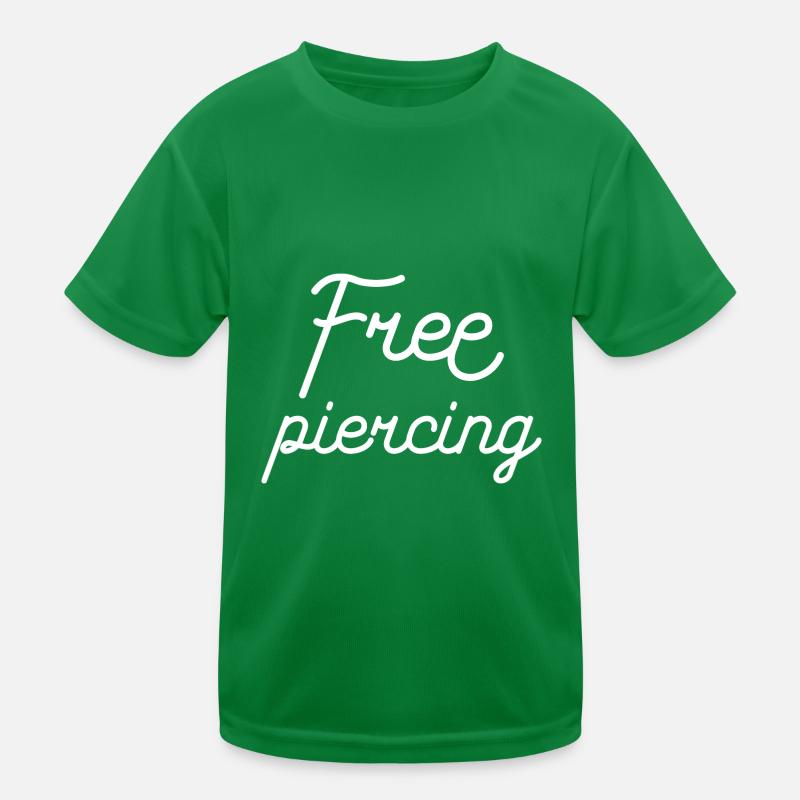 Free piercing Kids Functional T-Shirt