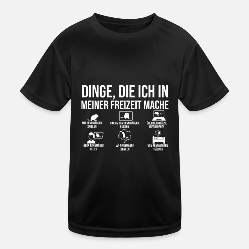 Maus Mäuse Rennmaus Kinder Funktions-T-Shirt