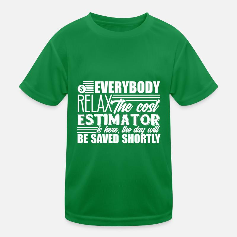 Cost Estimator Cost Estimator Is Here Kids Functional T-Shirt