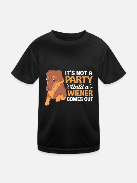 Teckel - T-shirt sport Enfant - noir - Devant