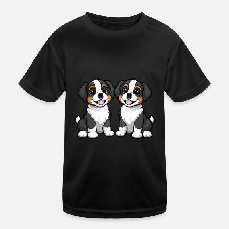 Saint Bernard Dog Comic Kids Functional T-Shirt