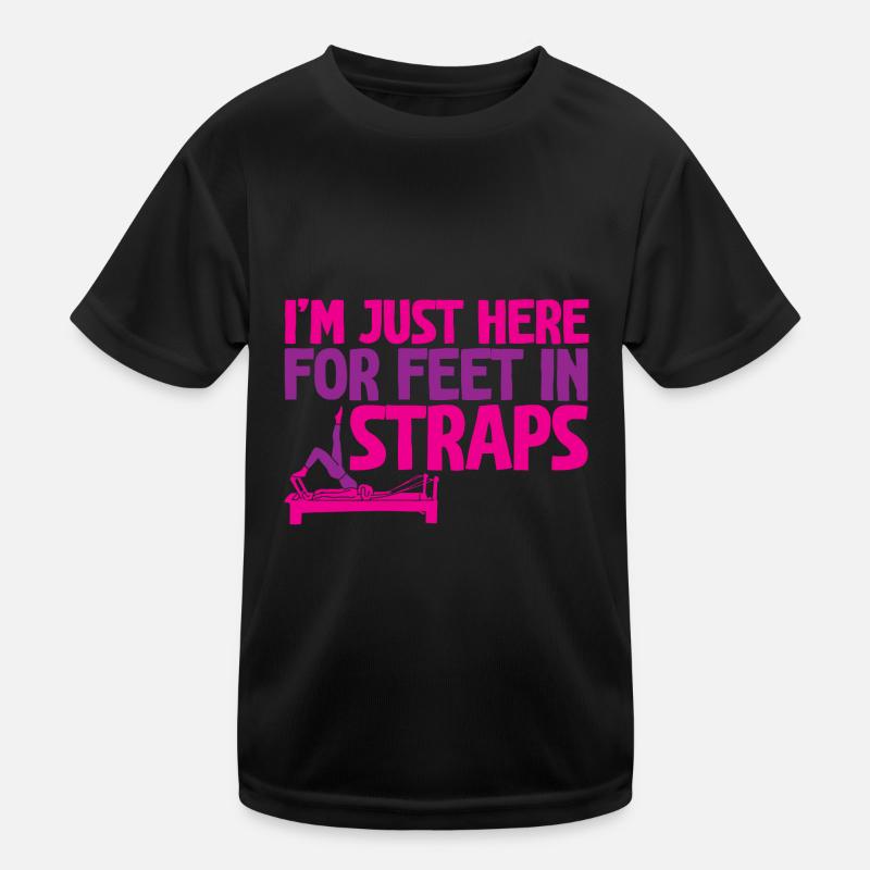 I'm Just Here For Feet In Straps 2 Kinder Funktions-T-Shirt