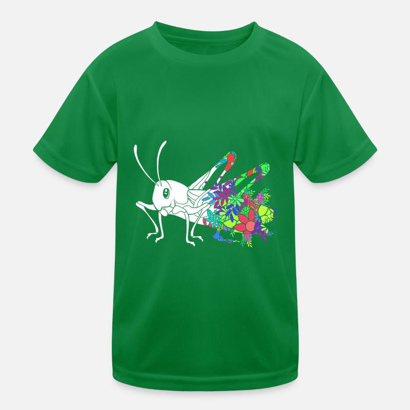 Heuschrecke Kinder Funktions-T-Shirt
