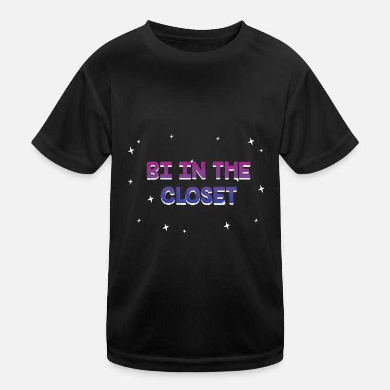 Bi in the Closet Bisexual LGBTQ Bi Pride LGBT Kids Functional T-Shirt