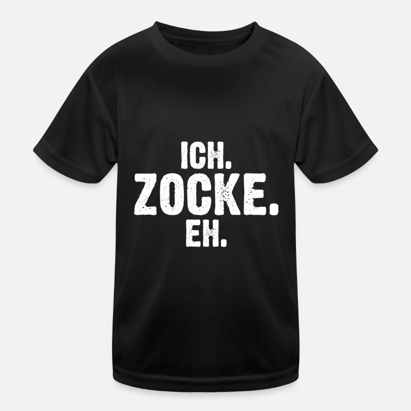 Zocker Zocken Gamer Kinder Funktions-T-Shirt