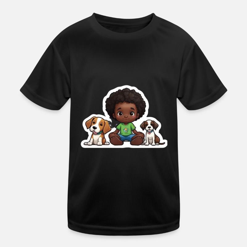 Geschenkidee Hundeliebhaber In Kind Kinder Funktions-T-Shirt