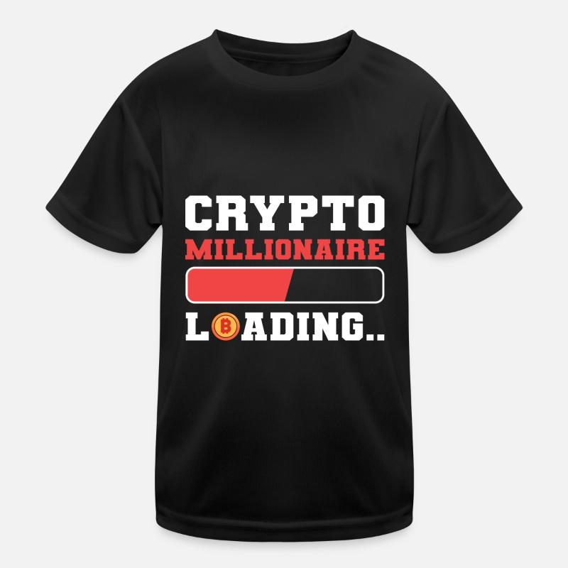 Bitcoin Millionaire Kids Functional T-Shirt