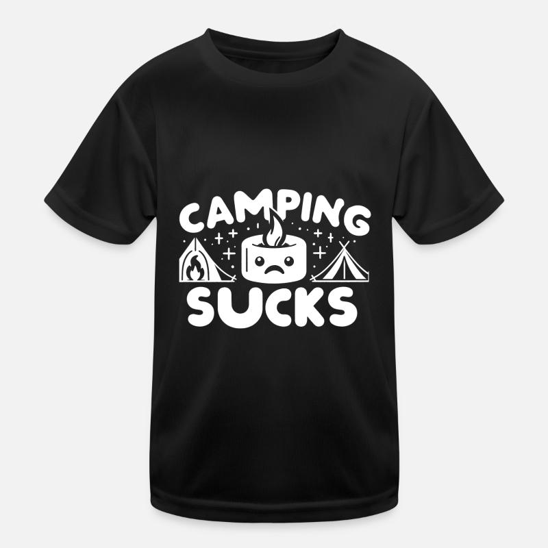 Camping Sucks 12 Kinder Funktions-T-Shirt