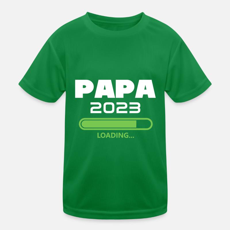 Papa 2023 Loading future dad 2023 Kids Functional T-Shirt