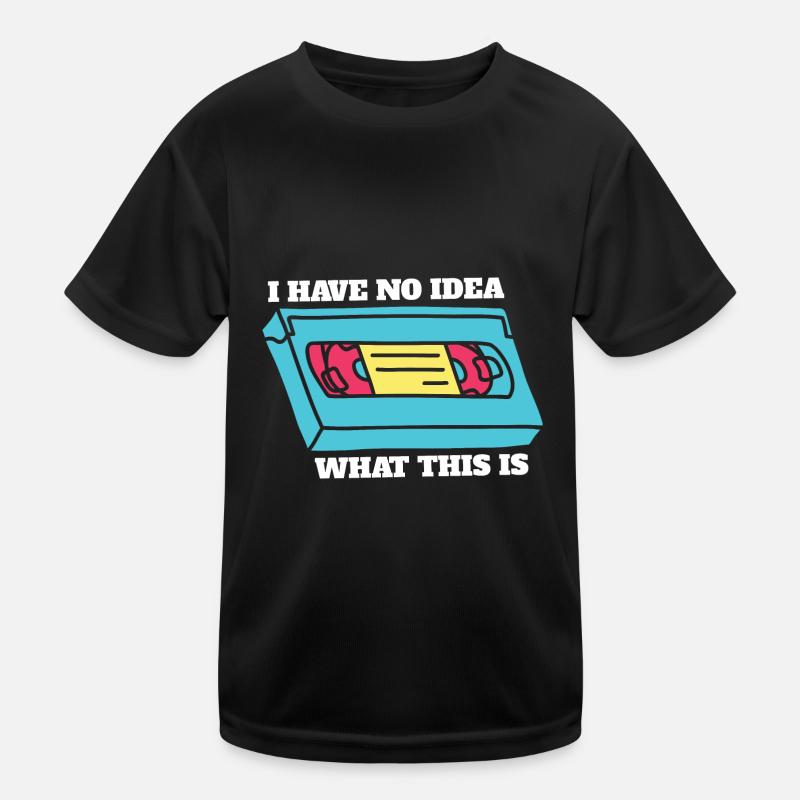 I Have No Idea What This Is Throwback 70s 80s 90s Kids Functional T-Shirt