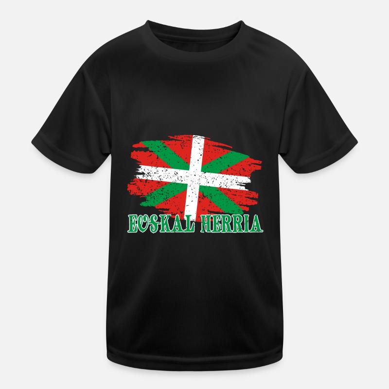 Baskenland Basco Spanien Euskal Herria Euzkadi Kinder Funktions-T-Shirt