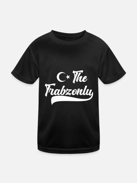 Trabzon Urlaub Türkei Trabzonlu Memleket - Kinder Funktions-T-Shirt - Schwarz - Vorne