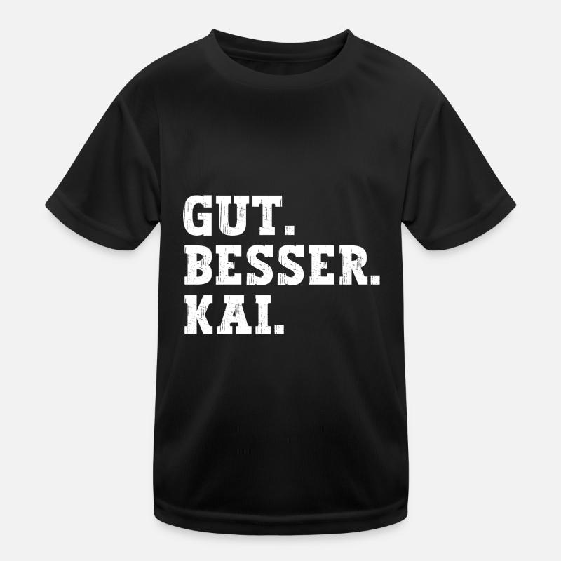Gut Besser Kai Lustiger Spruch Name Kai Kinder Funktions-T-Shirt