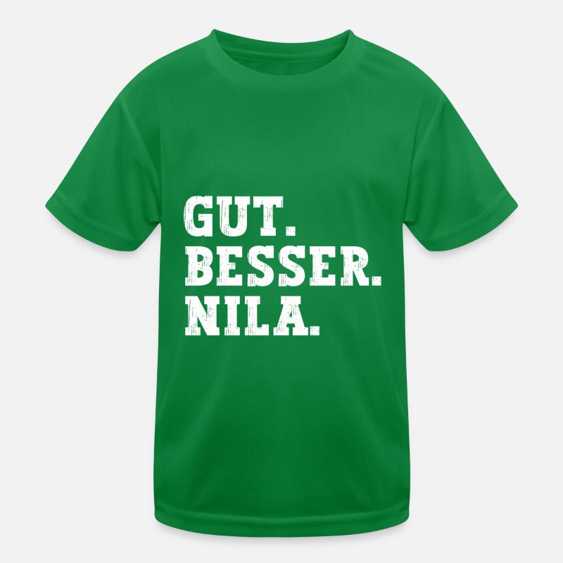 Gut Besser Nila Lustiger Spruch Name Nila Kinder Funktions-T-Shirt