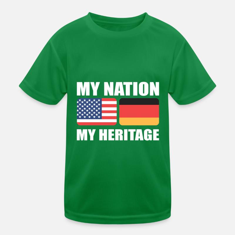 American German Kids Functional T-Shirt