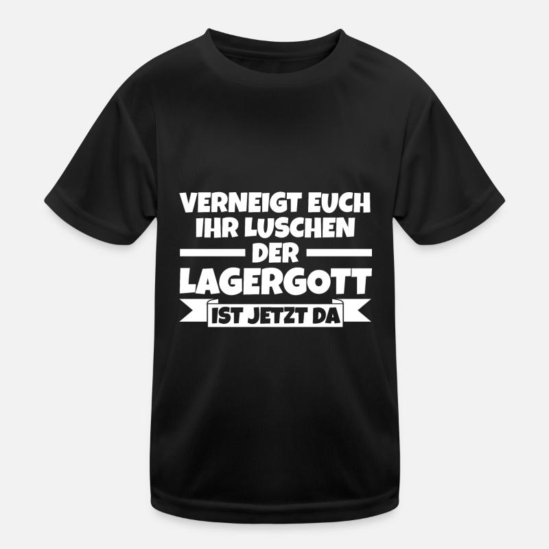 Gabelstapler Staplerfahrer Logistiker Lagerist Lag Kinder Funktions-T-Shirt
