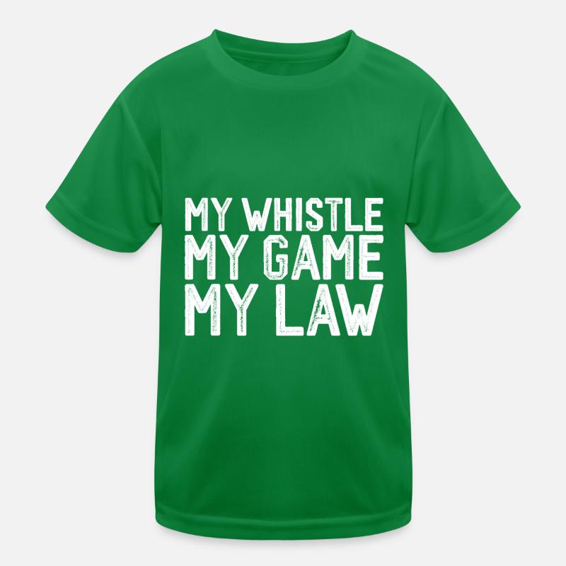 Mon sifflet Mon jeu Ma loi 3 T-shirt sport Enfant