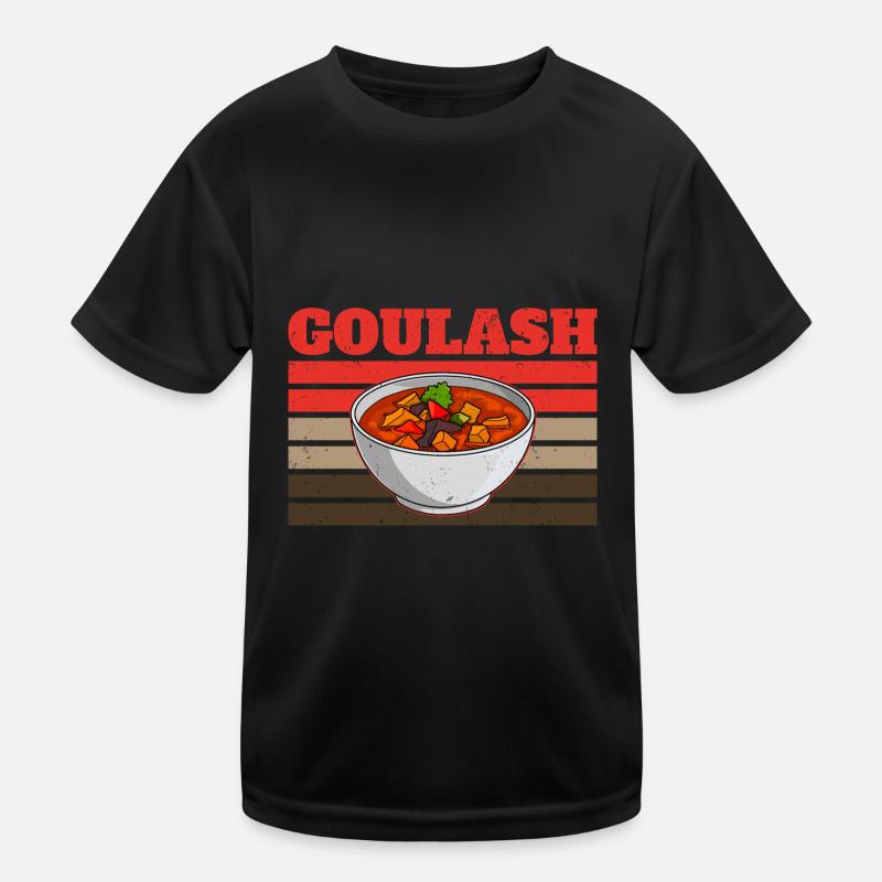 Gulasch Eintof Suppe Ungarn Gericht Kochbuch Kinder Funktions-T-Shirt