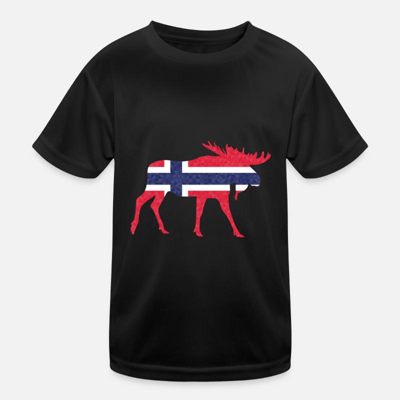 Norway Norwegian Scandinavia Norwegian flag Kids Functional T-Shirt