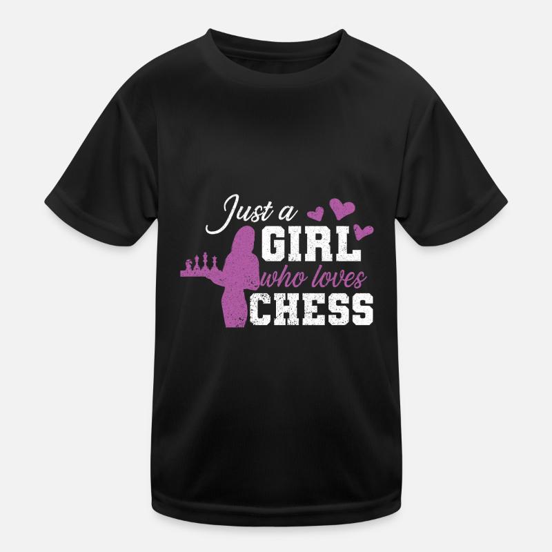 Chess Sachspieler Chessboard Checkmate King Kids Functional T-Shirt