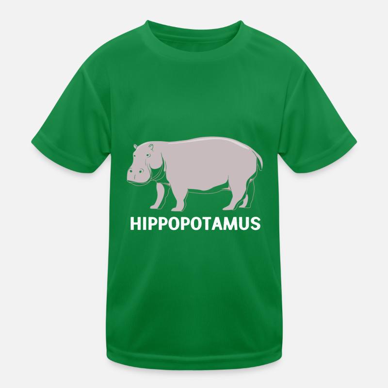Nilpferd Kinder Funktions-T-Shirt