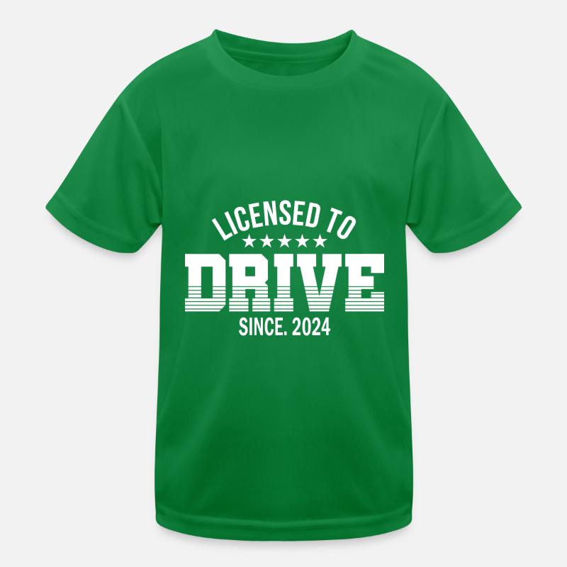 Permis de conduire 2024 Test de conduite Test de conduite T-shirt sport Enfant
