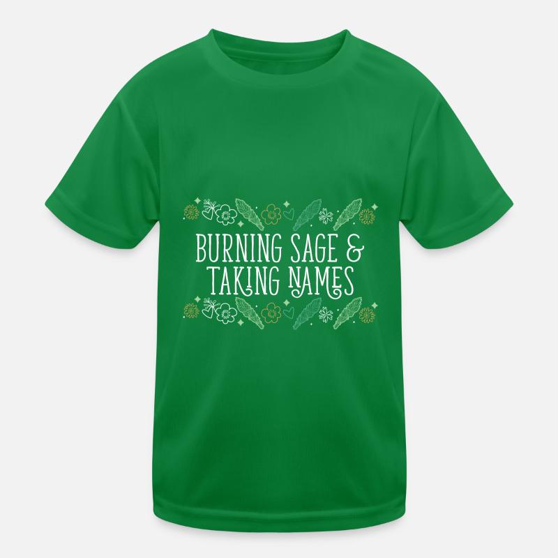Brûler de la sauge et prendre des noms Bâtons de purification T-shirt sport Enfant