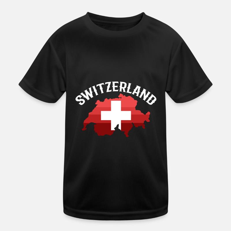 Schweiz Schweizer Schweizerdeutsch Kinder Funktions-T-Shirt