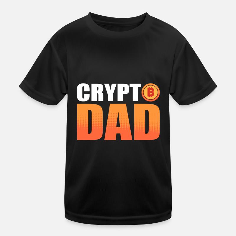 Bitcoin - Kinder Funktions-T-Shirt - Schwarz