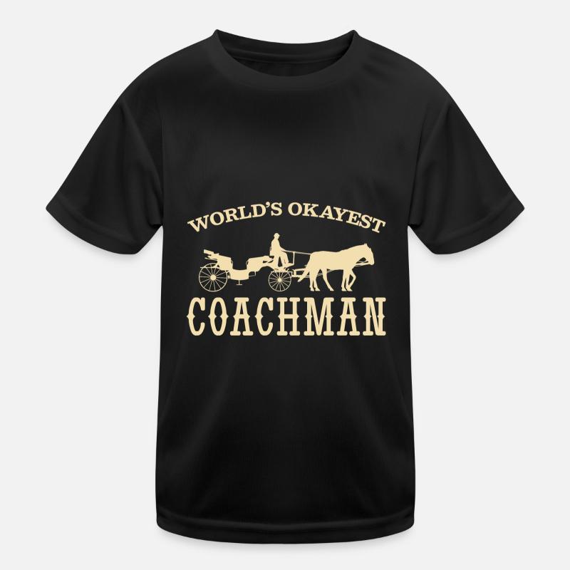 Coach coach horse Kids Functional T-Shirt