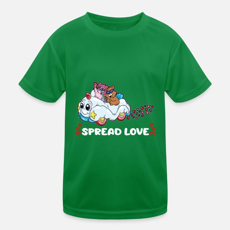 1 Spread Love copy Kinder Funktions-T-Shirt