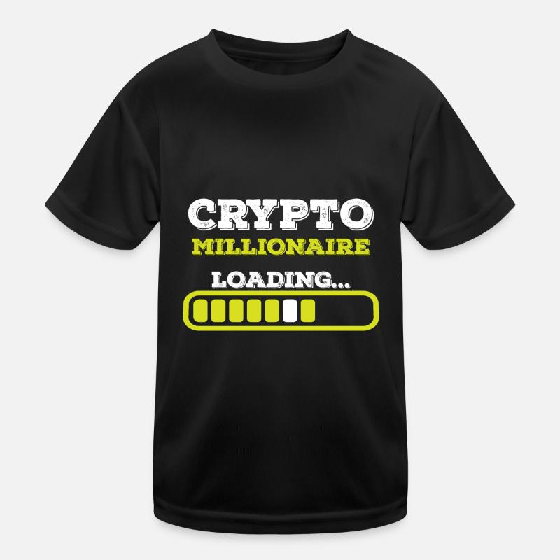 Krypto Bitcoin Bitcoins Crypto Blockchain Kids Functional T-Shirt