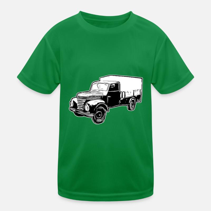 Framo pritsche Transporter Lkw DDR IFA Oldtimer Kinder Funktions-T-Shirt