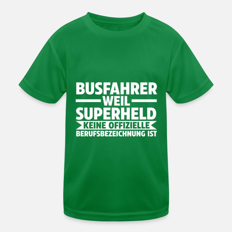 Bus Busfahrer Kinder Funktions-T-Shirt