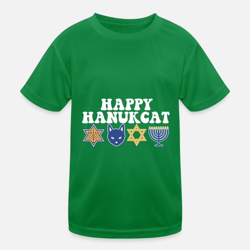 Juif Hanoukka Hanukcat Étoile De David Menorah T-shirt sport Enfant