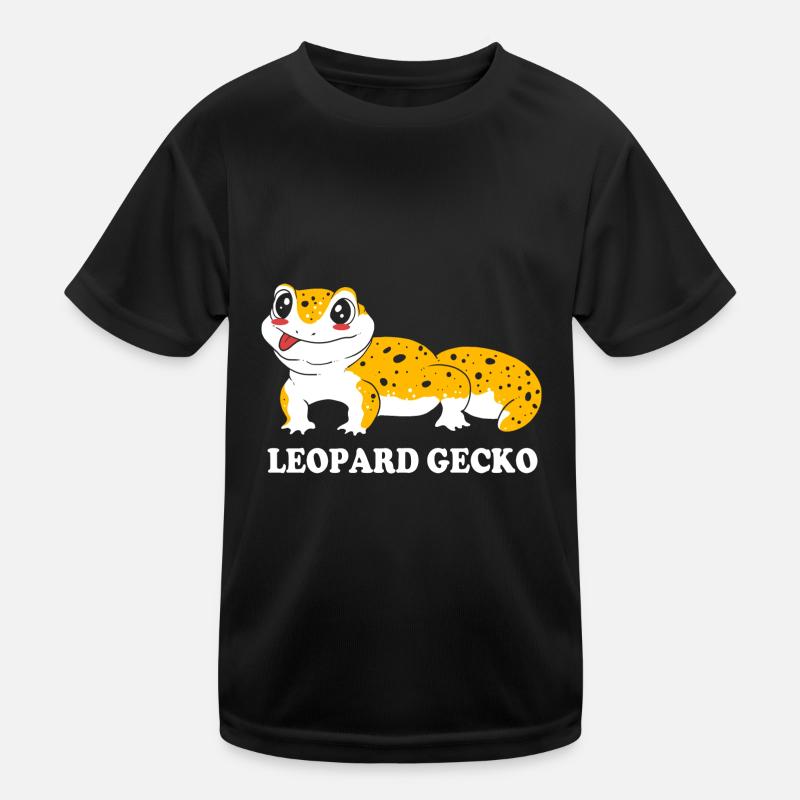 Leopard Gecko - Kids Functional T-Shirt - black