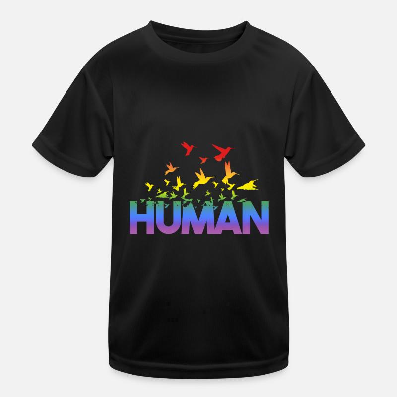 Liebe Human Regenbogen Gay Pride - LGBT Kinder Funktions-T-Shirt