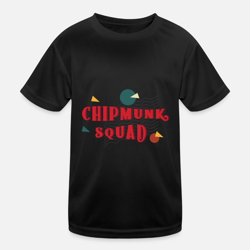 Écureuil mignon de l'escouade des Chipmunk T-shirt sport Enfant