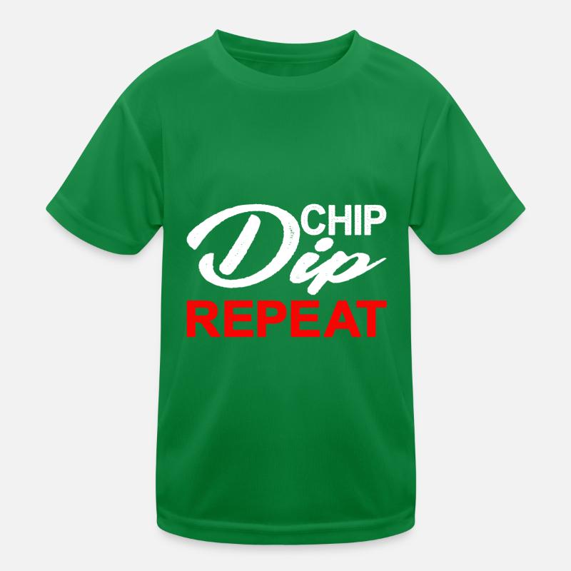 Chip Dip Repeat 8 Kids Functional T-Shirt