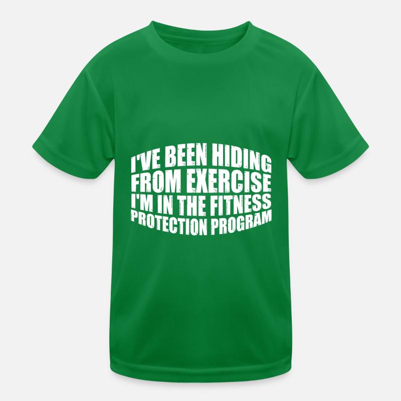 Je suis dans le programme de protection de la condition physique 4 T-shirt sport Enfant