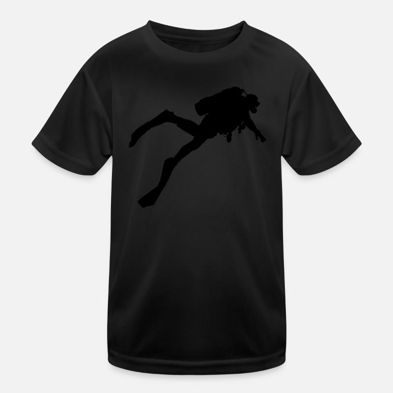 Diver Scuba Divers Divers Scuba Diving Kids Functional T-Shirt