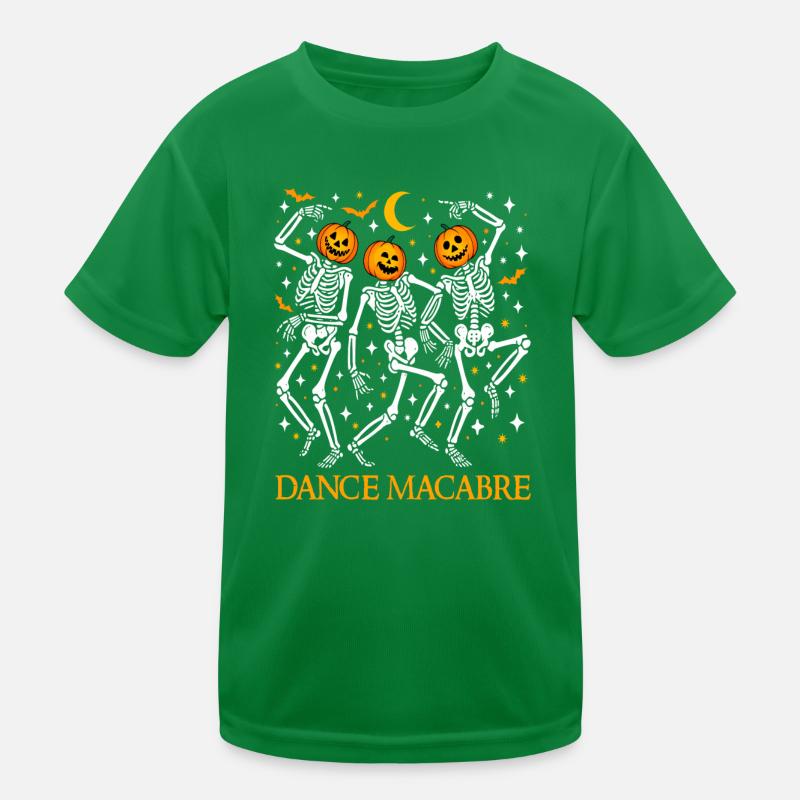 Danse Macabre Dancing Skeletons Funny Halloween Kids Functional T-Shirt