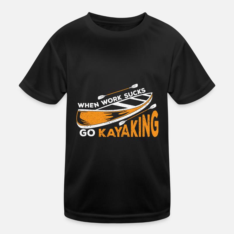 Kajak Boot Kanu Paddelboot Doppelpaddel Kinder Funktions-T-Shirt