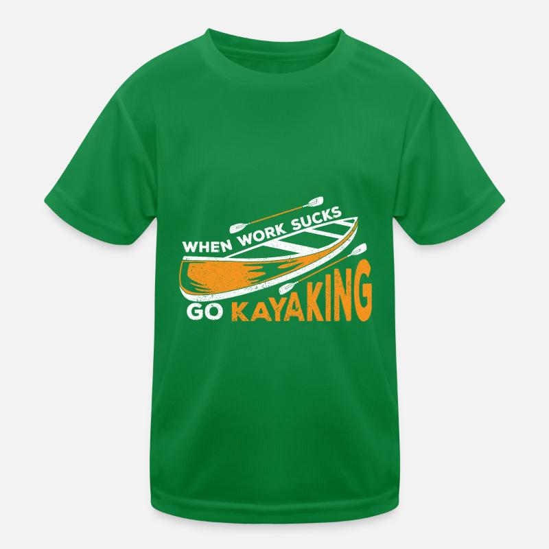 Kayak Bateau Canoë Paddle Double Paddle T-shirt sport Enfant