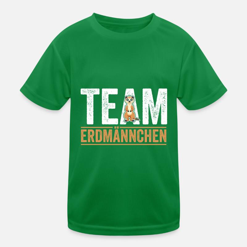 Team Erdmännchen Kinder Funktions-T-Shirt