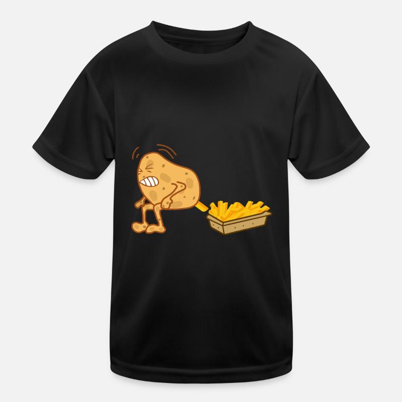 Frites Pommes de terre caca T-shirt sport Enfant