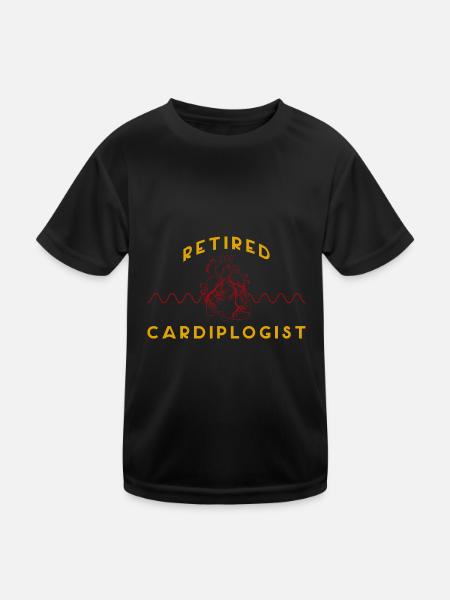 Kardiologie Rhythmus Arzt Arterie Beruf Medizin - Kinder Funktions-T-Shirt - Schwarz - Vorne