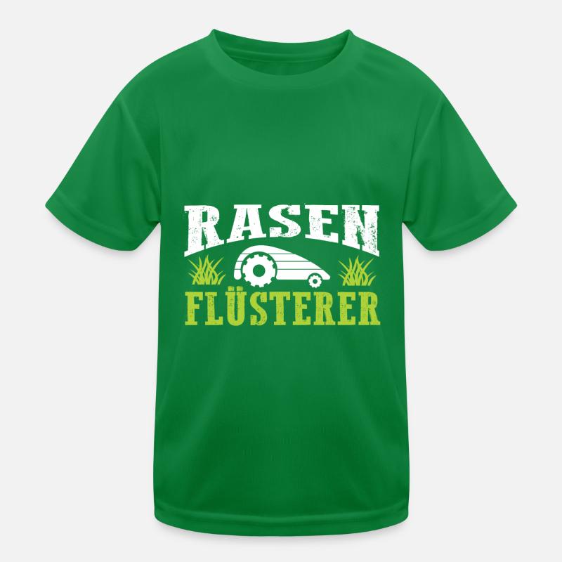 Rasen Flüsterer Mähroboter Rasenroboter Gärtner Kinder Funktions-T-Shirt