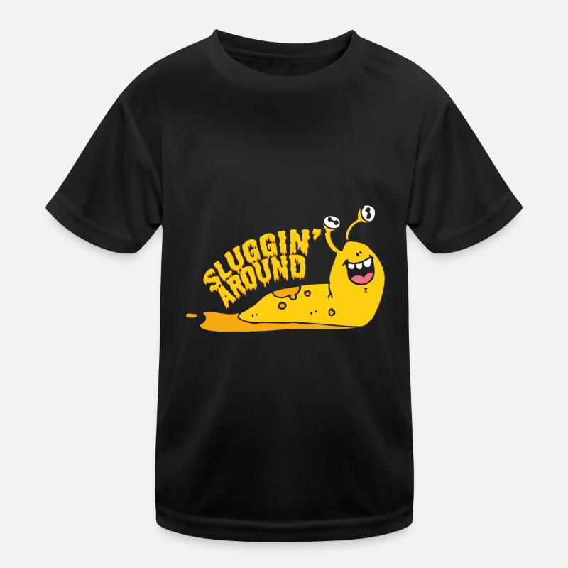 Sluggin Around Banana Slug Kids Functional T-Shirt